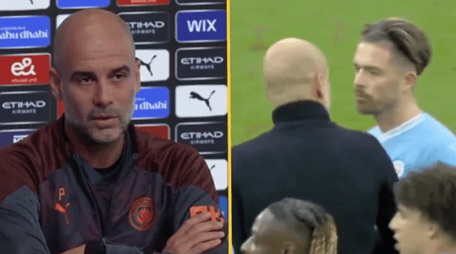 Pep Guardiola has hilarious response to viral Jack Grealish exchange Pep Guardiola has hilarious response to viral Jack Grealish exchange