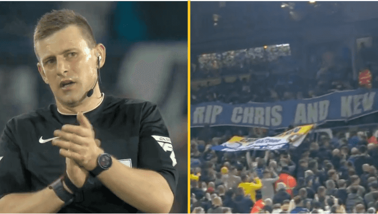 Referee praised for stopping game for Leeds minute’s applause Referee praised for stopping game for Leeds minute’s applause