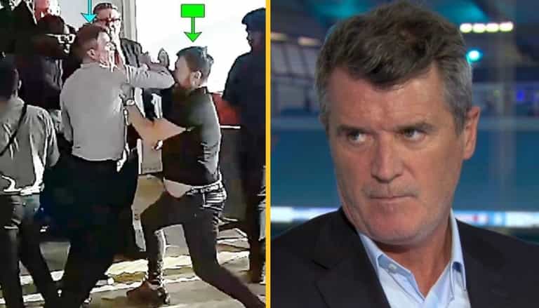 Roy Keane accused of ‘elbowing’ Arsenal fan who ‘headbutted’ him Roy Keane accused of ‘elbowing’ Arsenal fan who ‘headbutted’ him