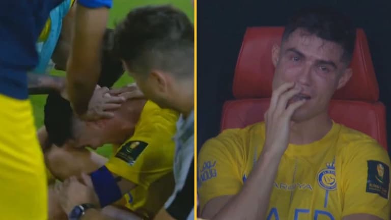 Devastated Cristiano Ronaldo collapses in tears following Al-Nassr loss Devastated Cristiano Ronaldo collapses in tears following Al-Nassr loss
