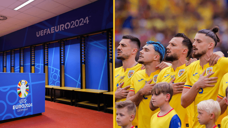 Romania players give hotel staff huge round of applause upon leaving for airport Romania players give hotel staff huge round of applause upon leaving for airport