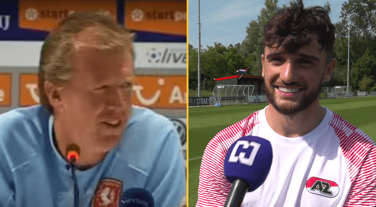 Troy Parrott goes full Steve McClaren during AZ Alkmaar interview Troy Parrott goes full Steve McClaren during AZ Alkmaar interview