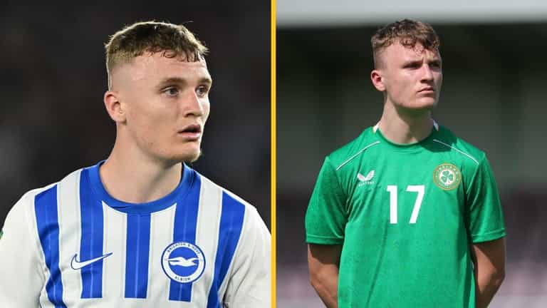 Irish teenager scores first goal for Brighton before completing transfer Irish teenager scores first goal for Brighton before completing transfer