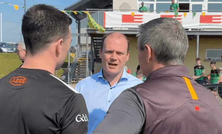Northern Ireland sports minister attends first GAA event after seven months in office Northern Ireland sports minister attends first GAA event after seven months in office
