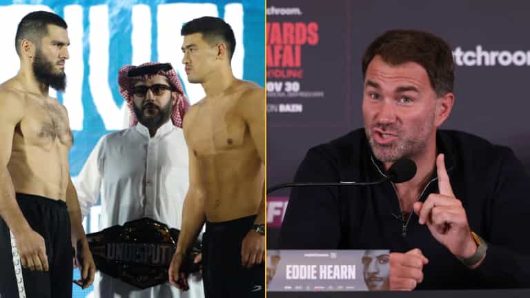 Eddie Hearn goes on explosive rant after fans claim Saudi showdown was ‘rigged’ Eddie Hearn goes on explosive rant after fans claim Saudi showdown was ‘rigged’