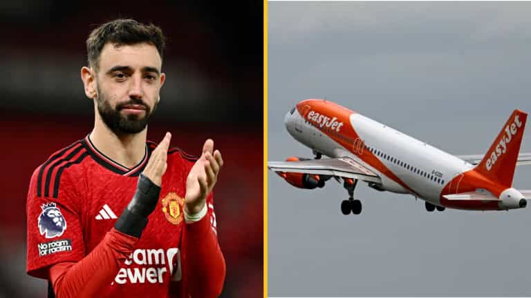 Bruno Fernandes saves ill passenger on EasyJet flight Bruno Fernandes saves ill passenger on EasyJet flight