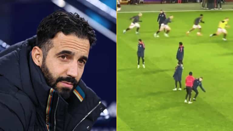 Man United fan shares video of pre-match training that shows problem at heart of team Man United fan shares video of pre-match training that shows problem at heart of team