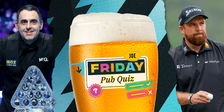 The SportsJOE Friday Pub Quiz: Week 105 The SportsJOE Friday Pub Quiz: Week 105
