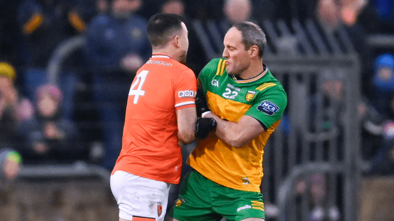 Armagh captain sees red for Zidane-esque headbutt on Michael Murphy Armagh captain sees red for Zidane-esque headbutt on Michael Murphy