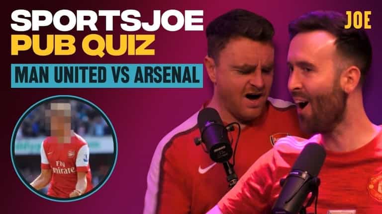 SportsJOE Pub Quiz – Episode 3: Man United vs Arsenal SportsJOE Pub Quiz – Episode 3: Man United vs Arsenal