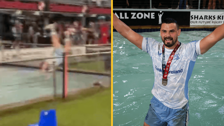 Leinster stars criticised for highly-dangerous celebrations after Shark win Leinster stars criticised for highly-dangerous celebrations after Shark win