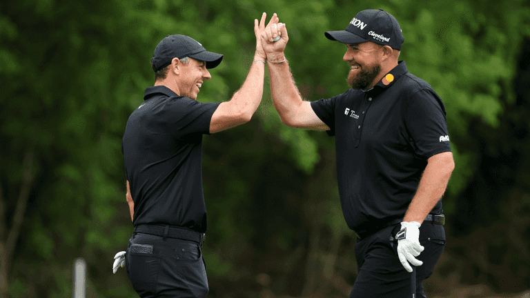 Shane Lowry makes playful jibe to Rory McIlroy after bad start in team event Shane Lowry makes playful jibe to Rory McIlroy after bad start in team event