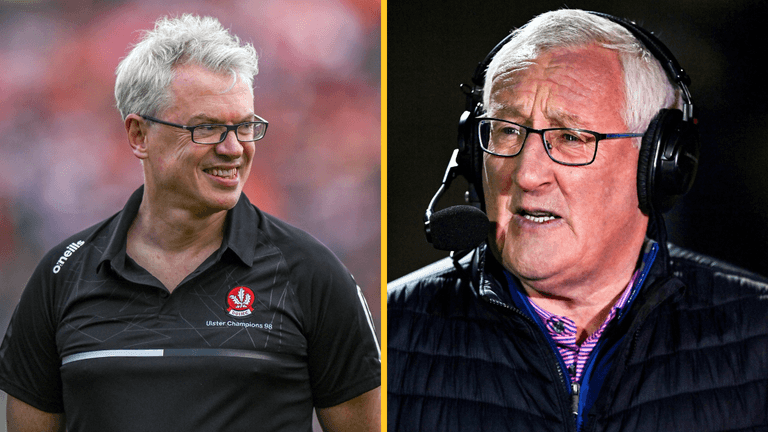 Pat Spillane aims cheeky dig at Joe Brolly over ‘name dropping’ Pat Spillane aims cheeky dig at Joe Brolly over ‘name dropping’