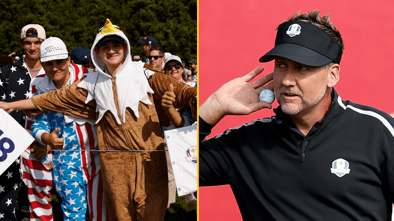 Ian Poulter says he wants to taser US fans ‘right between the eyes’ ahead of the Ryder Cup Ian Poulter says he wants to taser US fans ‘right between the eyes’ ahead of the Ryder Cup