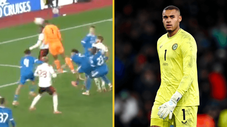 Gavin Bazunu nearly scores last-minute equaliser against Real Madrid Gavin Bazunu nearly scores last-minute equaliser against Real Madrid