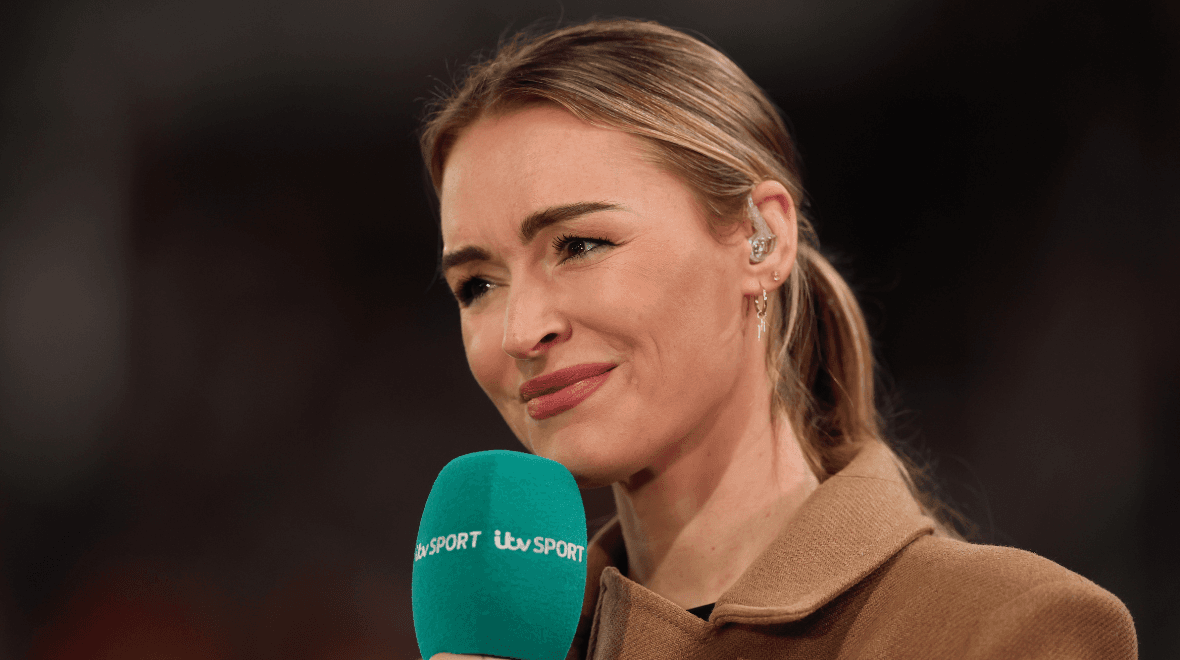 Laura Woods collapses while presenting England game live on TV