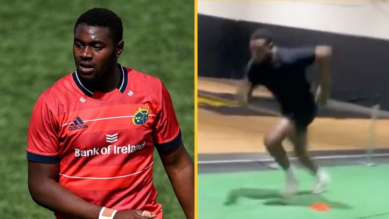 Irish rugby player becomes huge American football prospect after viral video clip Irish rugby player becomes huge American football prospect after viral video clip