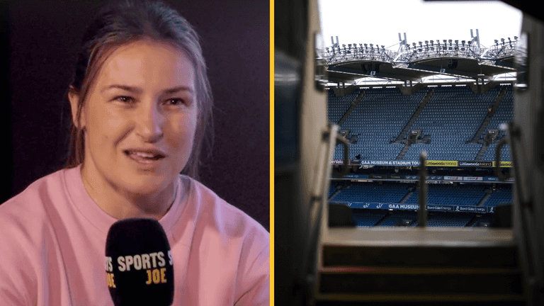 Katie Taylor gets emotional about Irish fans in plea for Croke Park fight Katie Taylor gets emotional about Irish fans in plea for Croke Park fight