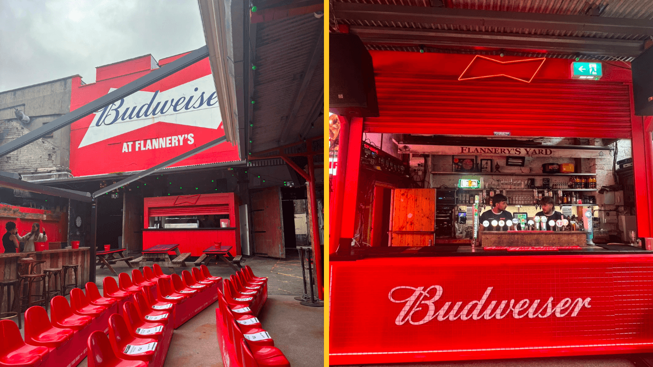 Budweiser are taking over Flannery’s on Camden Street in Dublin for the FIFA World Cup 26™ Budweiser are taking over Flannery’s on Camden Street in Dublin for the FIFA World Cup 26™
