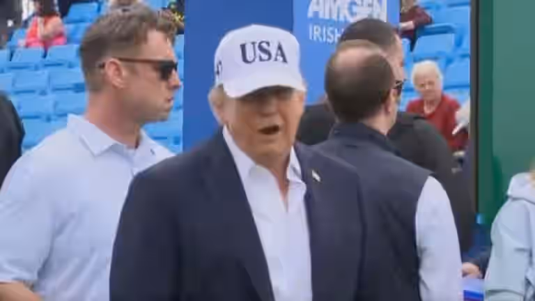 Donald Trump addresses Ireland reunification comments at Irish Open Donald Trump addresses Ireland reunification comments at Irish Open
