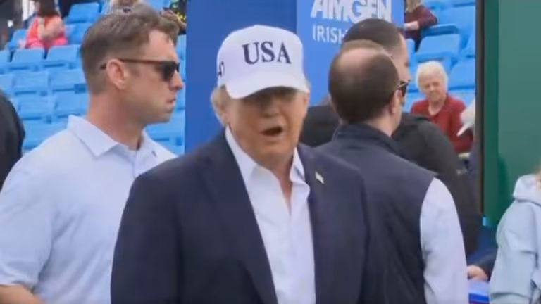 Donald Trump addresses Ireland reunification comments at Irish Open Donald Trump addresses Ireland reunification comments at Irish Open