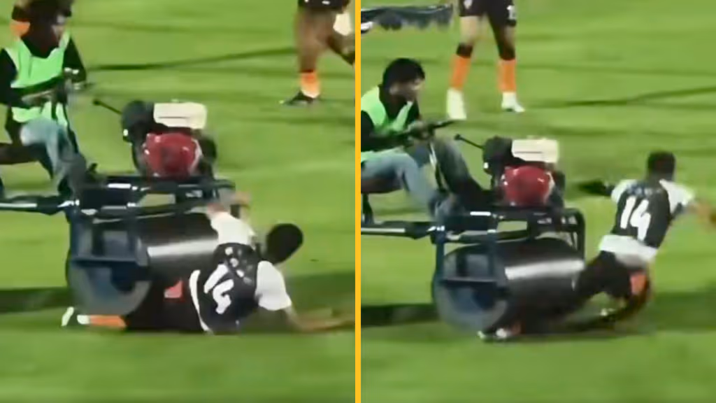 Former England star gets run over by vehicle during match