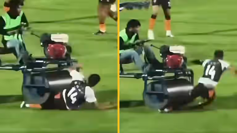 Former England star gets run over by vehicle during match Former England star gets run over by vehicle during match