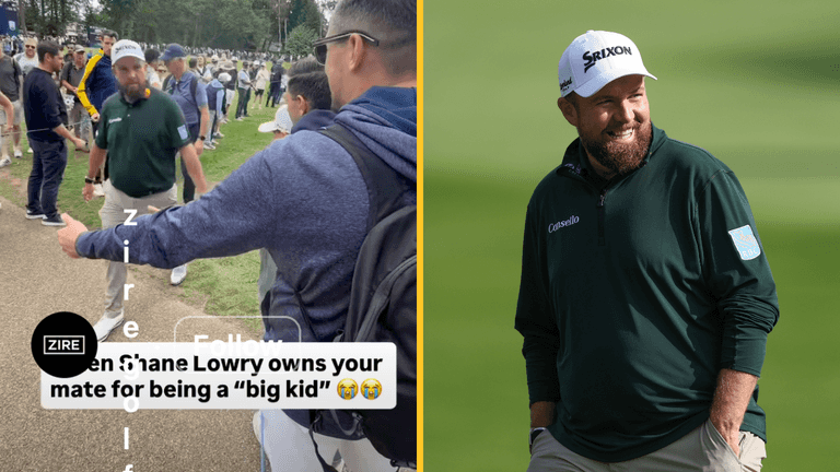 Shane Lowry seen calling out fans for ‘childish’ behaviour at BMW Shane Lowry seen calling out fans for ‘childish’ behaviour at BMW