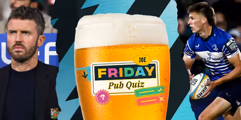 The SportsJOE Friday Pub Quiz: Week 160 The SportsJOE Friday Pub Quiz: Week 160