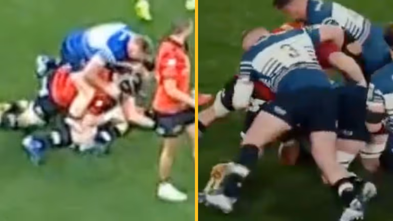Leinster and Munster fans debate footage of alleged ‘groin grab’ in derby Leinster and Munster fans debate footage of alleged ‘groin grab’ in derby