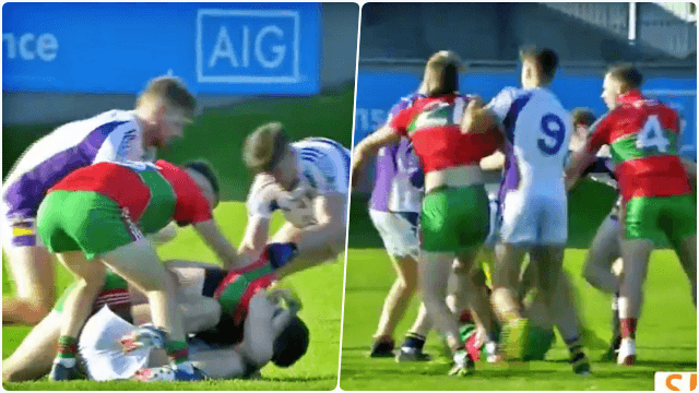 All hell breaks loose at Parnell Park as two sent off in late brawl All hell breaks loose at Parnell Park as two sent off in late brawl