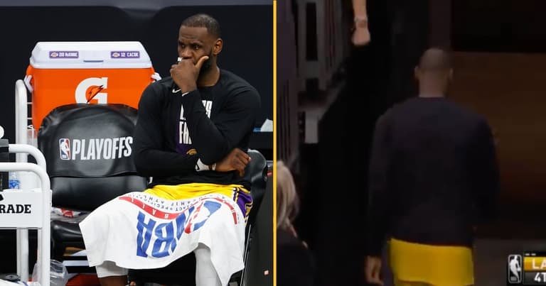 LeBron James taking heat for leaving blowout Lakers loss with five minutes remaining LeBron James taking heat for leaving blowout Lakers loss with five minutes remaining