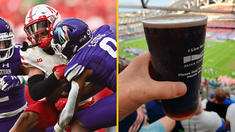 Free pints “pandemonium” at Aviva Stadium during College Football Classic Free pints “pandemonium” at Aviva Stadium during College Football Classic