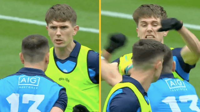 Mick Fitzsimons altercation in pre-match warm-up highlights what a warrior he is Mick Fitzsimons altercation in pre-match warm-up highlights what a warrior he is
