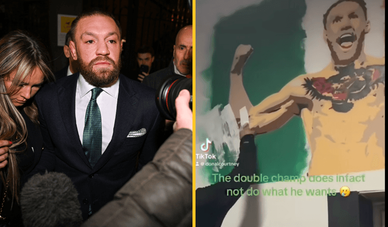 Galway gym paint over mural of Conor McGregor Galway gym paint over mural of Conor McGregor