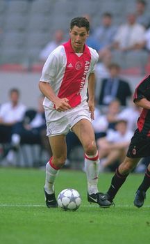 26 Jul 2001:  Zlatan Ibrahimovic of Ajax runs with the ball during the pre-season friendly tournament match against AC Milan played at the Amsterdam ArenA, in Amsterdam, Holland. AC Milan won the match 1-0.  Mandatory Credit: Phil Cole /Allsport
