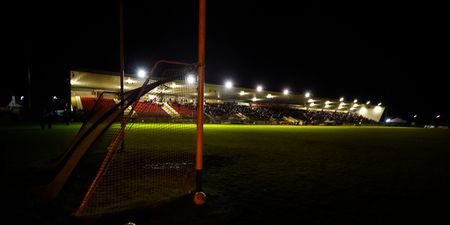 PIC: Lights out in Healy Park as Tyrone face Monaghan in NFL