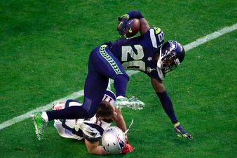 Pic: Jeremy Lane suffered a disgusting arm injury during Super Bowl XLIX