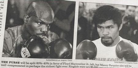 Pic: LA Times make an absolute balls of Floyd Mayweather vs Manny Pacquiao article