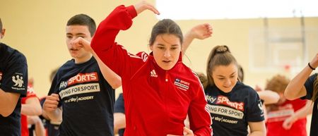 VIDEO: Katie Taylor surprises Galway teenager with “Living for Sport” Student of the Year award