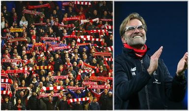 VIDEO: Bordeaux players thank Liverpool for terror attack solidarity during Anfield anthem