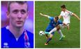 WATCH: Viewers really enjoyed this Iceland player spitting on himself