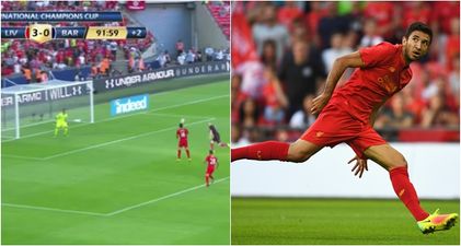 Watch: Liverpool’s Marko Grujic scored a beautiful looping header against Barcelona