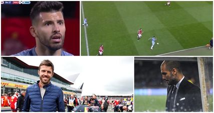 WATCH: Michael Carrick proves himself an unlikely speed demon by outpacing Sergio Aguero