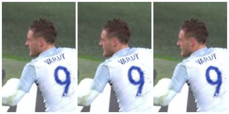 WATCH: Jamie Vardy does the mannequin celebration after diving header for England