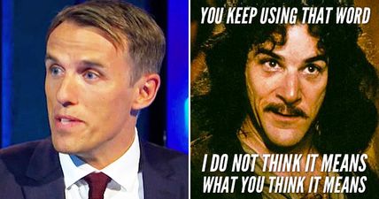 Poor Phil Neville is mocked for using a word he doesn’t seem to understand