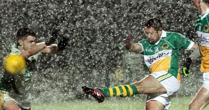 Welsh rugby legend Shane Williams battles Donegal storm to kick four points for Glenswilly