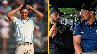 DeChambeau makes subtle nod to McIlroy’s US Open putt with NBA great Steph Curry