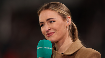 Laura Woods collapses while presenting England game live on TV