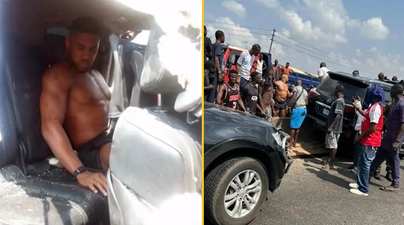 First photos after Anthony Joshua injured in crash that left two dead